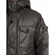 Снимка на REPLAY MEN'S  HOODED FULL-ZIP JACKET IN COATED COTTON TWILL