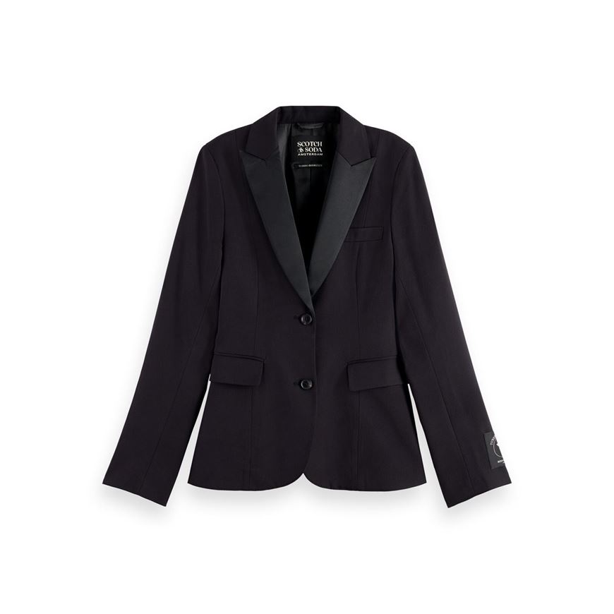 Снимка на SCOTCH&SODA WOMEN'S TUXEDO SINGLE-BREASTED BLAZER