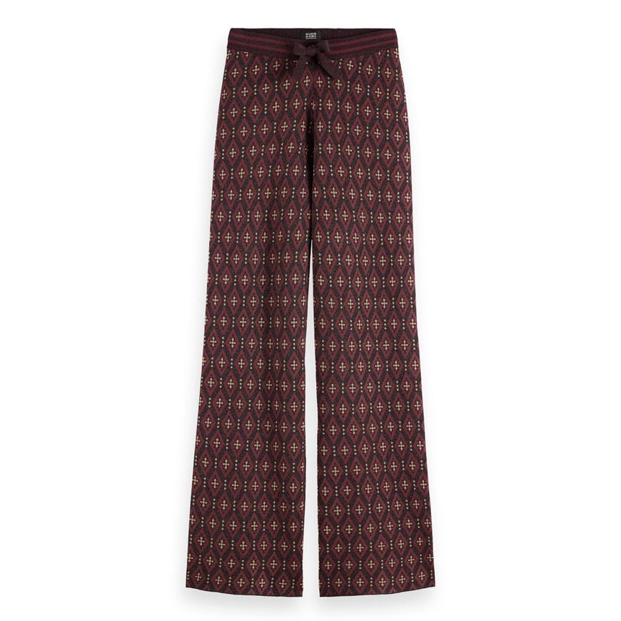 Снимка на SCOTCH&SODA WOMEN'S JACQUARD KNITTED TROUSERS