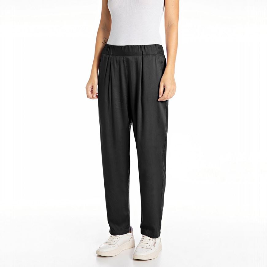 Снимка на REPLAY WOMEN'S COMFORT FIT TROUSERS IN TWILL