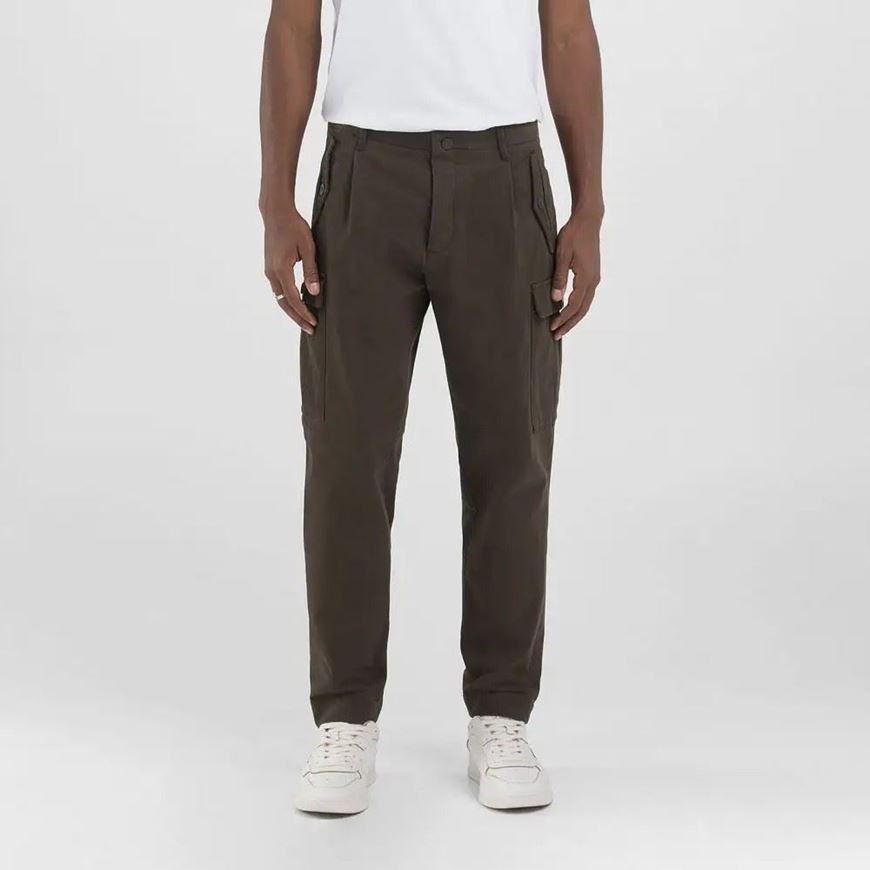 Снимка на REPLAY MEN'S CARGO TROUSERS IN BRUSHED COTTON TWILL