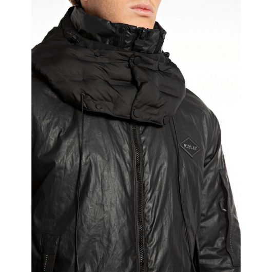 Снимка на REPLAY MEN'S  SHORT HOODED JACKET IN COATED COTTON POPLIN