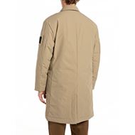 Снимка на REPLAY MEN'S SARTORIALE LONG JACKET IN LAMINATED NYLON COTTON BLEND