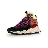 Снимка на FLOWER MOUNTAIN WOMEN'S MORICAN UNI - SUEDE AND WOOLEN KNITTING FABRIC HIGH SNEAKERS WITH SHEARLING 