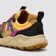 Снимка на FLOWER MOUNTAIN MEN'S IWANO 2 UNI - SUEDE AND FABRIC SNEAKERS - BLACK-COGNAC-YELLOW