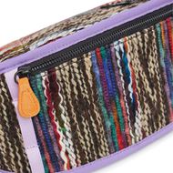 Снимка на FLOWER MOUNTAIN MEN'S SHOULDER/WAIST BAG - BUM BAG IN ECO SUEDE/SUEDE/WOOLEN KNITTING FABRIC - MULTI