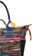 Снимка на FLOWER MOUNTAIN WOMEN'S WEEKEND BAG - HANDBAG IN ECO SUEDE/SUEDE/WOOLEN KNITTING FABRIC - MULTICOLOU