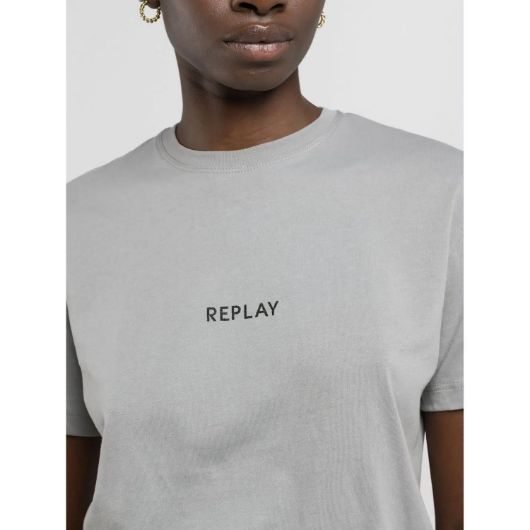 Снимка на REPLAY WOMEN'S REGULAR-FIT T-SHIRT WITH SHINY LETTERING