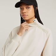 Снимка на G-STAR RAW WOMEN'S ASYMMETRIC BUTTON MOCK SWEAT