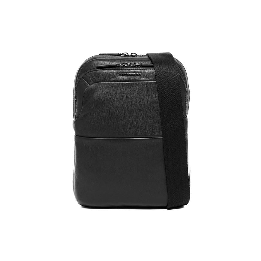 Снимка на MOMODESIGN MADRID LEATHER SHOULDER BAG BLACK