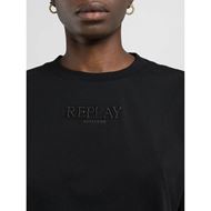 Снимка на REPLAY WOMEN'S CROPPED JERSEY T-SHIRT WITH EMBROIDERY