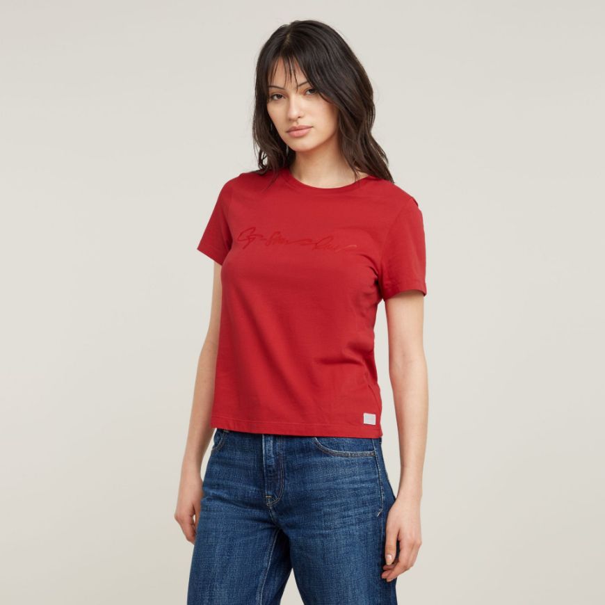 Снимка на G-STAR RAW WOMEN'S G-SCRIPT SHINY T-SHIRT