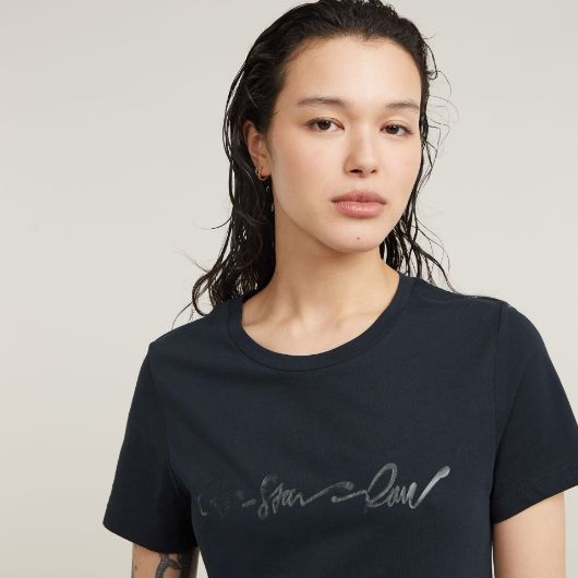 Снимка на G-STAR RAW WOMEN'S G-SCRIPT SHINY T-SHIRT