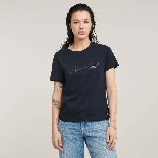 Снимка на G-STAR RAW WOMEN'S G-SCRIPT SHINY T-SHIRT