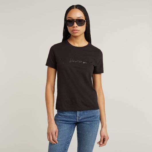 Снимка на G-STAR RAW WOMEN'S G-SCRIPT SHINY T-SHIRT