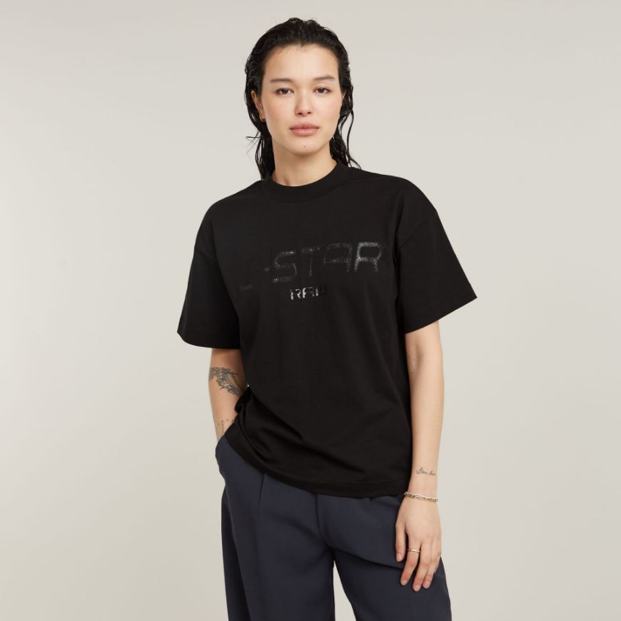 Снимка на G-STAR RAW WOMEN'S SHINY PRINT LOOSE T-SHIRT