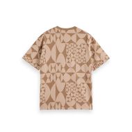 Снимка на SCOTCH&SODA MEN'S AOP RELAXED FIT T-SHIRT IN MEDIUM BEIGE