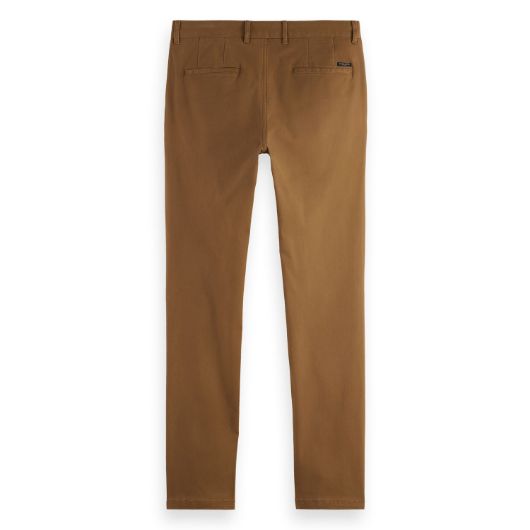 Снимка на SCOTCH&SODA MEN'S SEASONAL CORE - MOTT WASHED COTTON BLEND CHINO IN MEDIUM BROWN