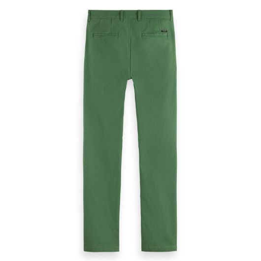 Снимка на SCOTCH&SODA MEN'S SEASONAL CORE - MOTT WASHED COTTON BLEND CHINO IN DARK GREEN