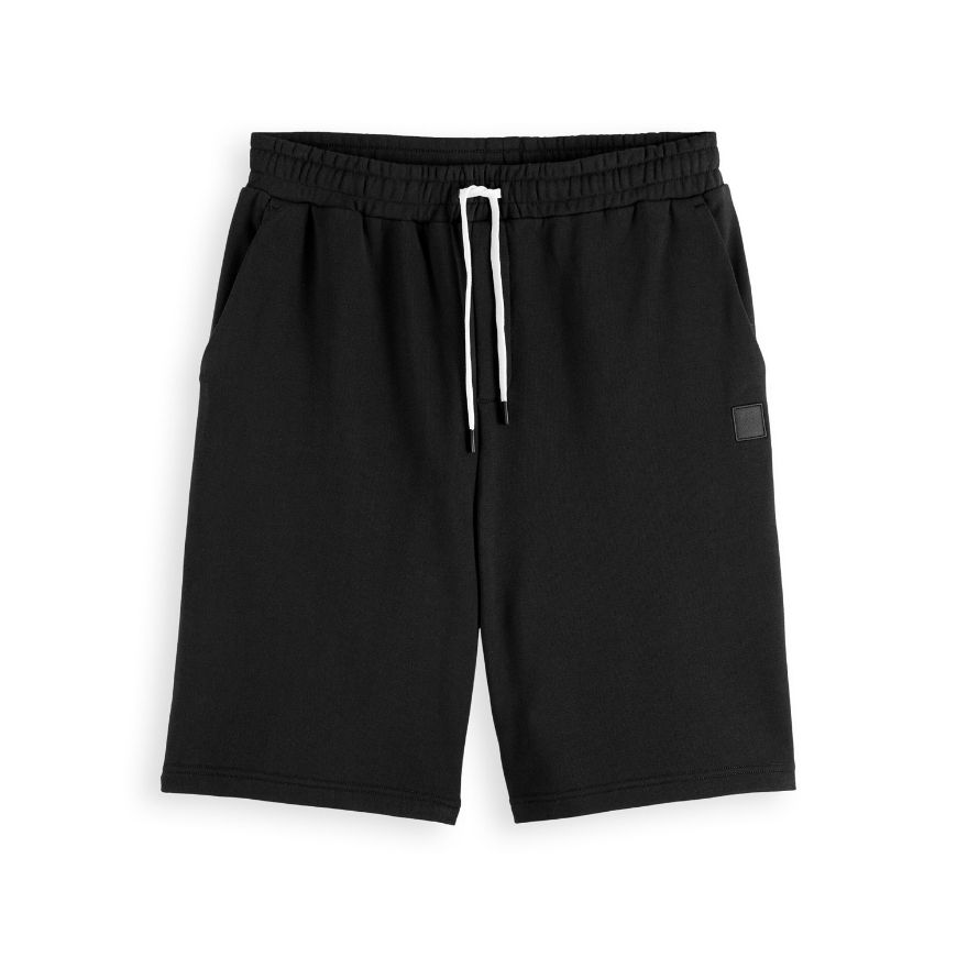 Снимка на SCOTCH&SODA MEN'S BADGE LOGO REGULAR FIT SWEATSHORTS IN BLACK