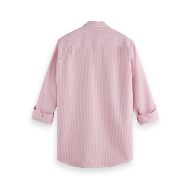 Снимка на SCOTCH&SODA MEN'S SEASONAL CORE - REGULAR FIT STRIPE OXFORD SHIRT IN DARK PINK