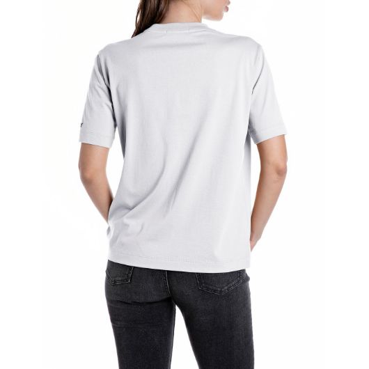 Снимка на REPLAY WOMEN'S REGULAR-FIT JERSEY T-SHIRT WITH POSITIVE PRINT