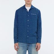 Снимка на SCOTCH&SODA MEN'S SPECIAL DENIM WEAVE WITH WASH EFFECTS SHIRT IN NAVY