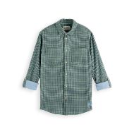 Снимка на SCOTCH&SODA MEN'S REGULAR FIT DOUBLE FACE CHECK SHIRT IN DARK GREEN