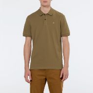 Снимка на SCOTCH&SODA MEN'S SEASONAL CORE - LOGO PIQUE POLO IN MEDIUM BROWN