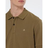 Снимка на SCOTCH&SODA MEN'S SEASONAL CORE - LOGO PIQUE POLO IN MEDIUM BROWN