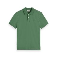 Снимка на SCOTCH&SODA MEN'S SEASONAL CORE - LOGO PIQUE POLO IN DARK GREEN