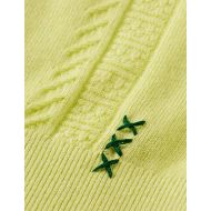 Снимка на SCOTCH&SODA MEN'S KNITTED V-NECK RELAXED FIT POLO IN MED YELLOW