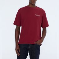 Снимка на SCOTCH&SODA MEN'S WAFFLE RELAXED FIT T-SHIRT IN RED