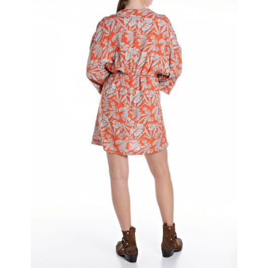 Снимка на REPLAY WOMEN'S MINI KIMONO DRESS IN VISCOSE