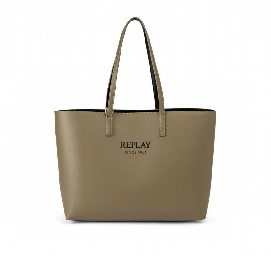 Снимка на REPLAY WOMEN'S REVERSIBLE SHOPPER BAG WITH CLUTCH