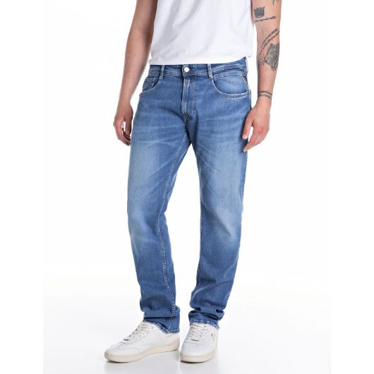 Снимка на REPLAY MEN'S ROCCO COMFORT-FIT JEANS IN 10.5 OZ SUPER STRETCH DENIM