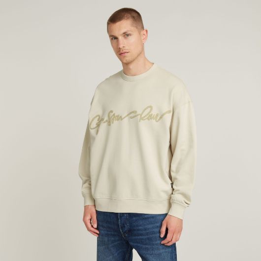 Снимка на G-STAR RAW MEN'S CHENILLE G-SCRIPT LOOSE R SWEAT