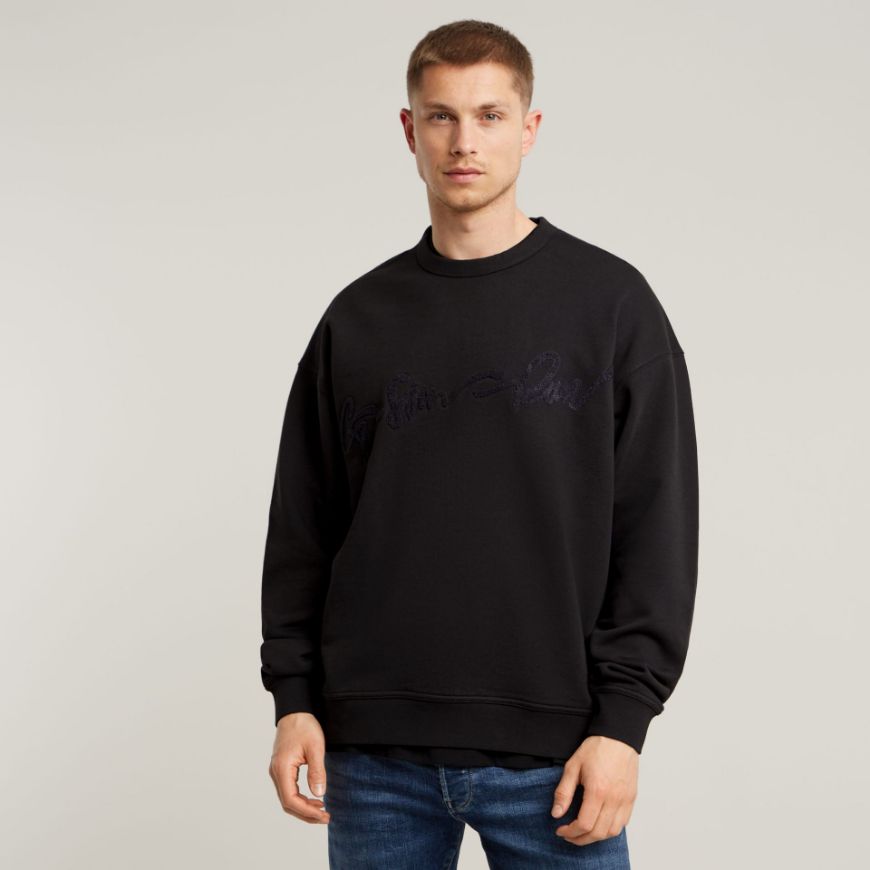 Снимка на G-STAR RAW MEN'S CHENILLE G-SCRIPT LOOSE R SWEAT