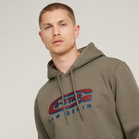 Снимка на G-STAR RAW MEN'S OLD SKOOL LOGO HOODED SWEATER