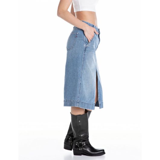 Снимка на REPLAY WOMEN'S MIDI DENIM SKIRT