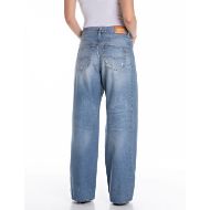 Снимка на REPLAY WOMEN'S NARJA BAGGY-FIT JEANS IN 9 OZ COTTON/LYOCELL PRINTED DENIM