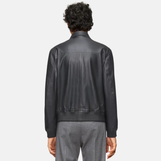 Снимка на DRYKORN MEN'S GRALON BLOUSON JACKET IN LAMB NAPPA LEATHER