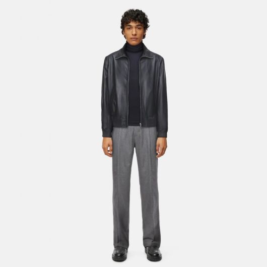 Снимка на DRYKORN MEN'S GRALON BLOUSON JACKET IN LAMB NAPPA LEATHER