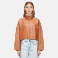 Снимка на DRYKORN WOMEN'S ELSTOW SHORT OVERSIZED BOX JACKET IN NAPPA LEATHER