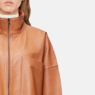 Снимка на DRYKORN WOMEN'S ELSTOW SHORT OVERSIZED BOX JACKET IN NAPPA LEATHER