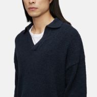 Снимка на DRYKORN MEN'S RUSTINO KNITTED JUMPER WITH POLO COLLAR IN BOUCLE EFFECT