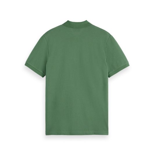 Снимка на SCOTCH&SODA MEN'S SEASONAL CORE - LOGO PIQUE POLO IN DARK GREEN