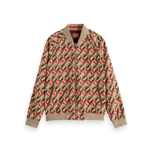 Снимка на SCOTCH&SODA MEN'S REVERSIBLE BOMBER IN MEDIUM RED 1