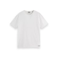 Снимка на SCOTCH&SODA MEN'S RAW EDGE RELAXED FIT T-SHIRT IN WHITE/PASTEL