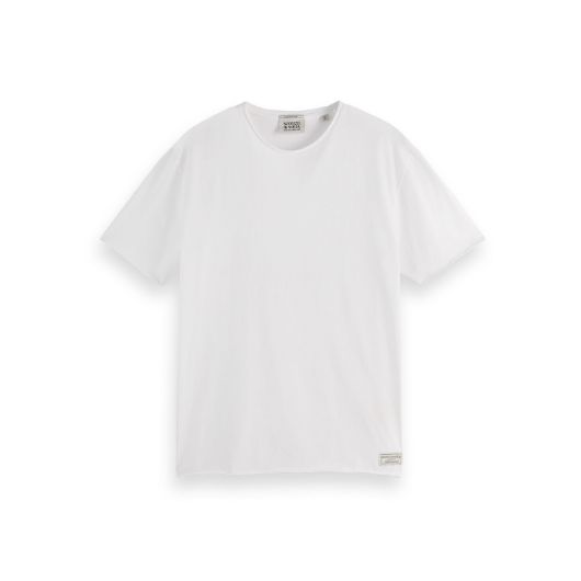 Снимка на SCOTCH&SODA MEN'S RAW EDGE RELAXED FIT T-SHIRT IN WHITE/PASTEL